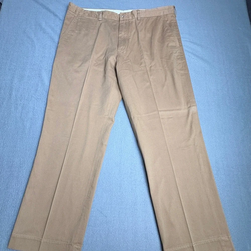 Polo Ralph Lauren Preston Pant Mens 40x30 Tan Khaki Chino Cotton Straight Leg